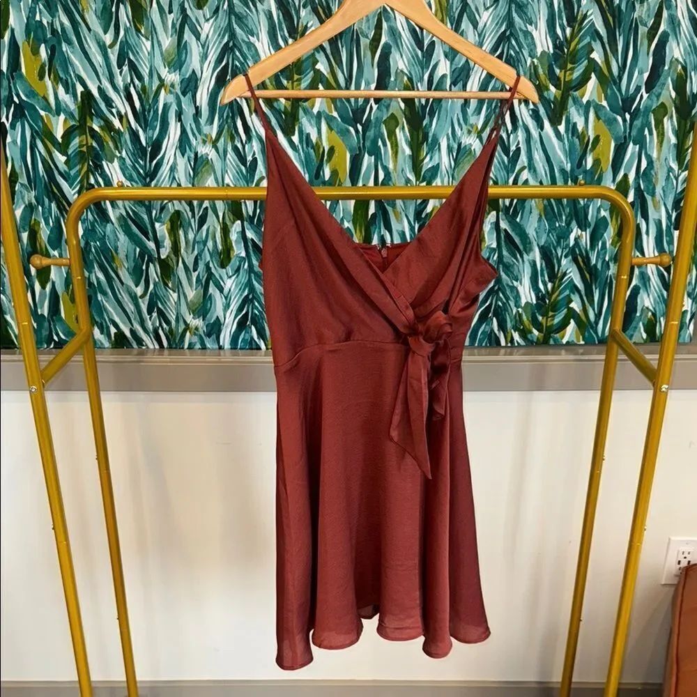 Elegant Burgundy Dress